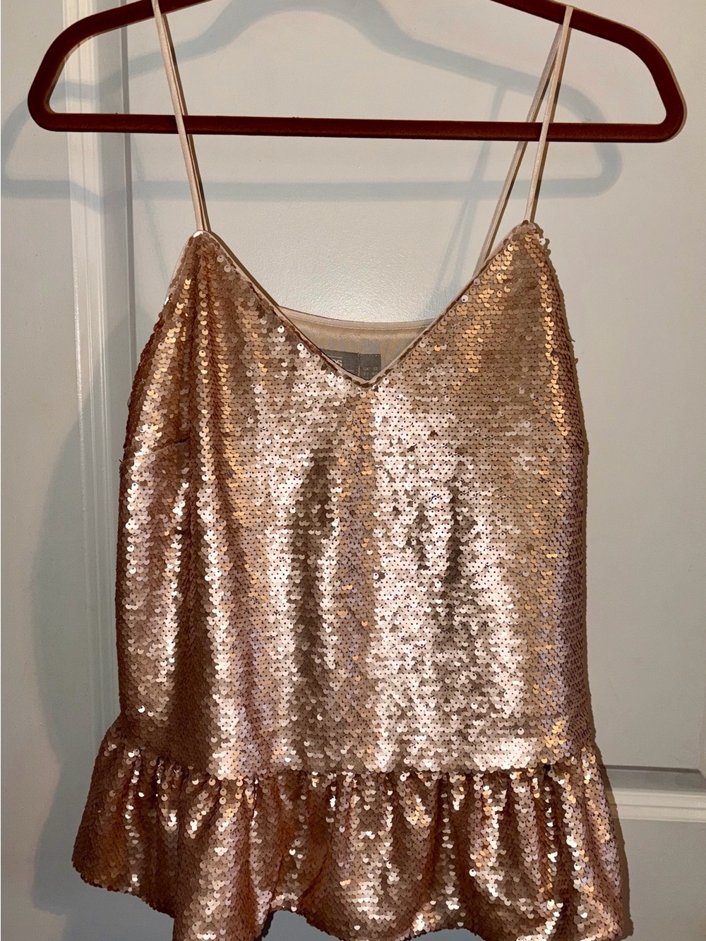 ASOS Rose Gold Sequin Cami